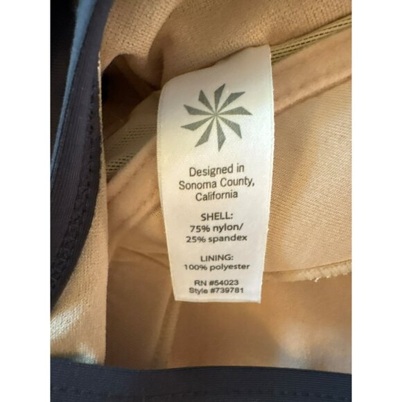 Athleta Shorebreak Gray Adjustable Racerback Athletic Dress With Built-In Bra Si - Picture 7 of 8